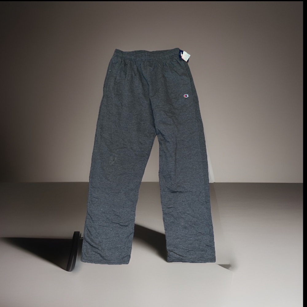 Champion Authentic Men's Powerblend Fleece Open Bottom Jersey Pants